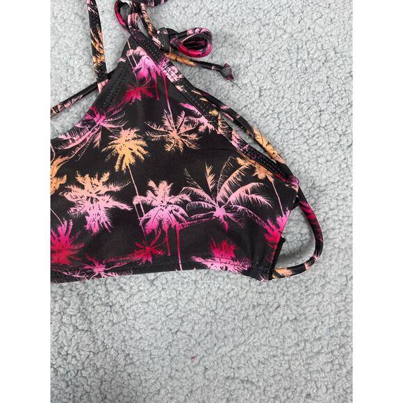 LA LA Swim Palm Tree Print Bikini Top & Bottom Size M - Picture 7 of 12